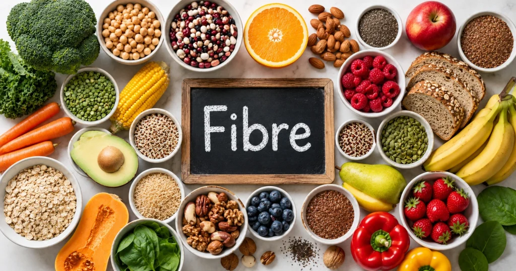 Healthy fiber-rich food
