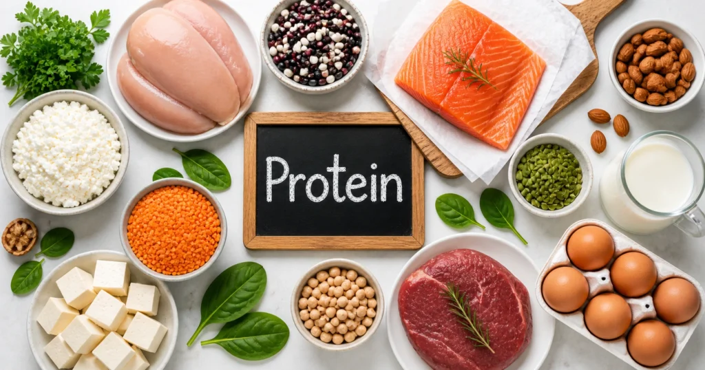 High-protein food