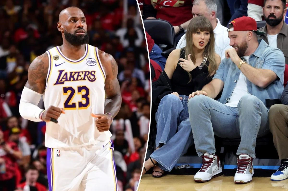 Travis Kelce Chug, LeBron’s Salute and a Knicks Blowout: Everything That Happened at Cavs Game 3