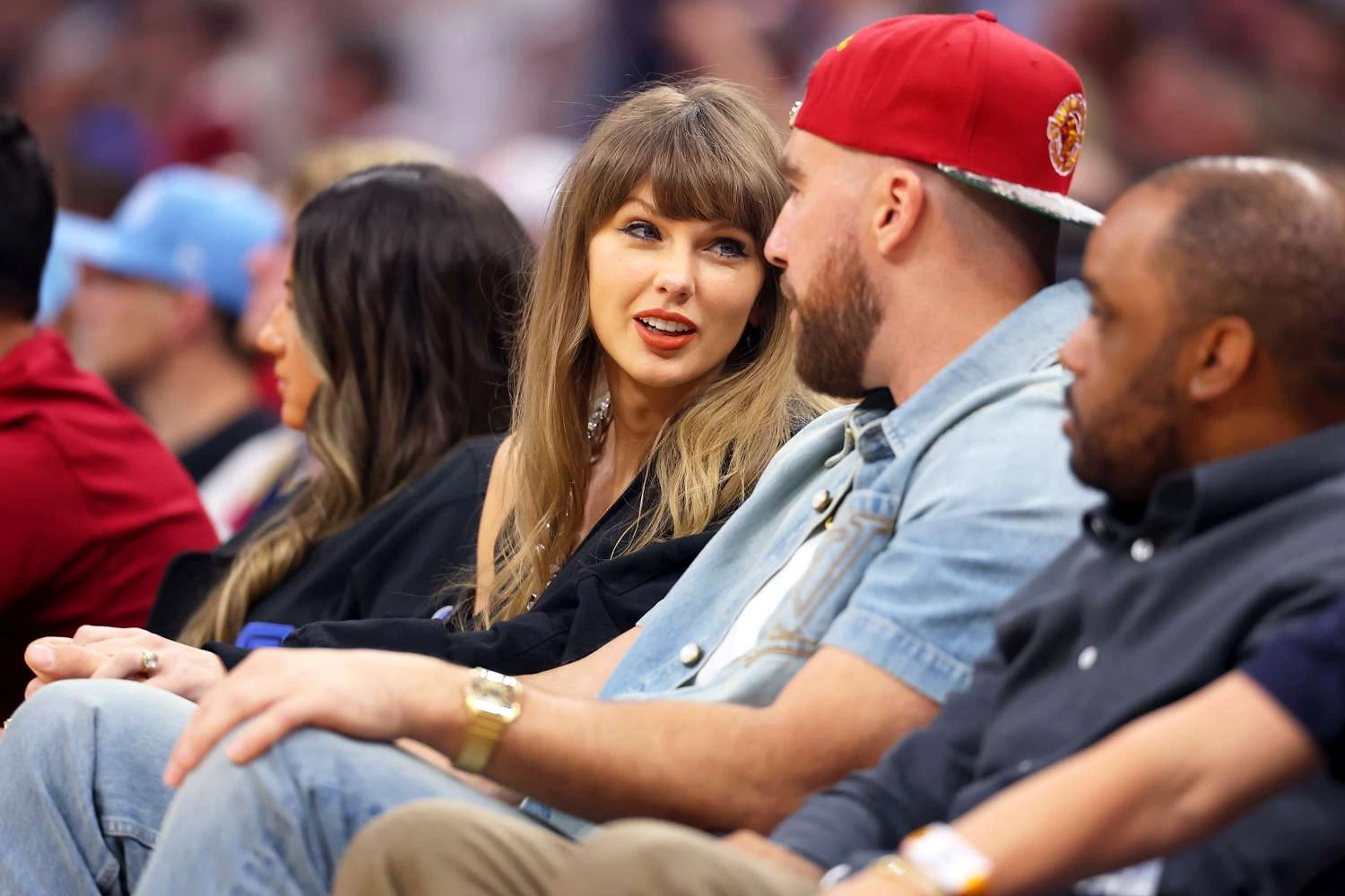 Taylor Swift Courtside at Cavs Game