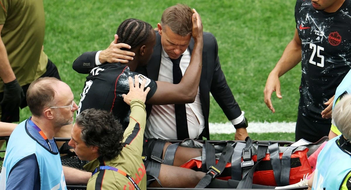 Canadas Ismael Kone Breaks Leg