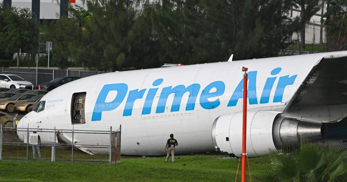 Amazon Cargo Jet Overruns Miami Airport Runway, Killing Five — Federal Investigators Launch Probe